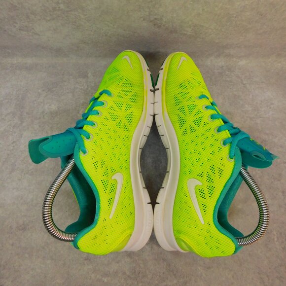 Nike Free TR Fit 3 Breathe Yellow Green Womens Size 7.5 579968-700 Running Shoes - Picture 2 of 8